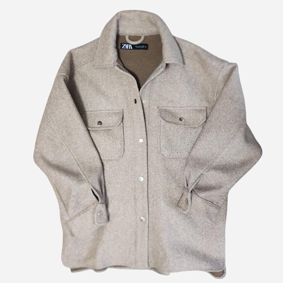 Zara beige shacket - size small - Picture 2 of 4